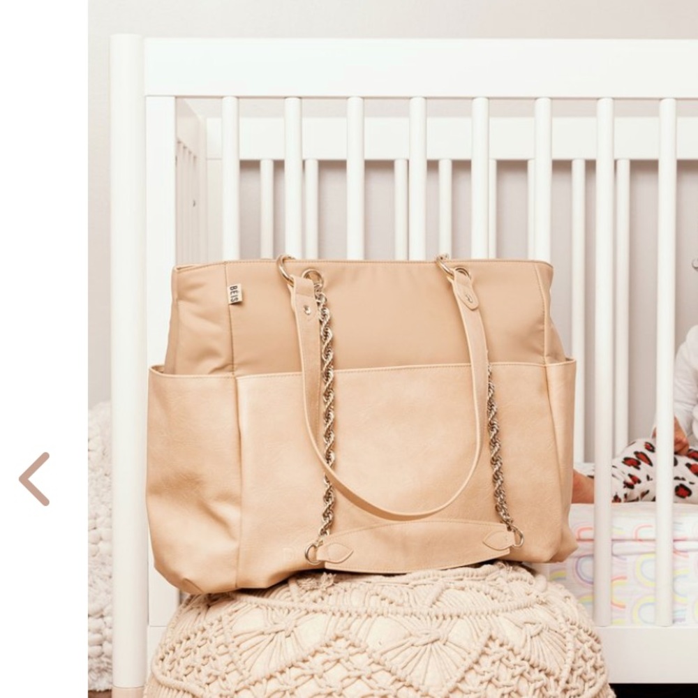 BEIS diaper bag in beige